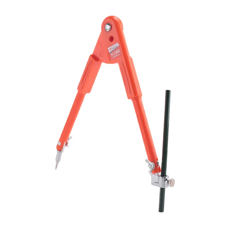 B84B-1Pc Carpenter Precision Pencil Compasses Large Diameter Adjustable Dividers Woodworking Compass Max Radius