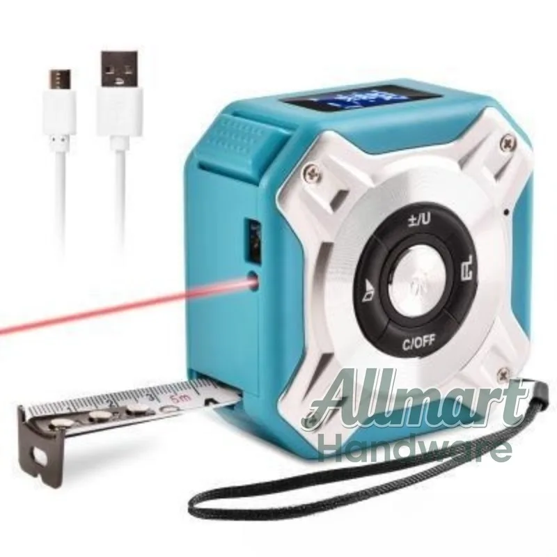 

Laser Tape Measure 5m/40m, Distance Area Volume Measuring Tool, Aluminum Alloy Shell, Metric & Imperial System for Construction