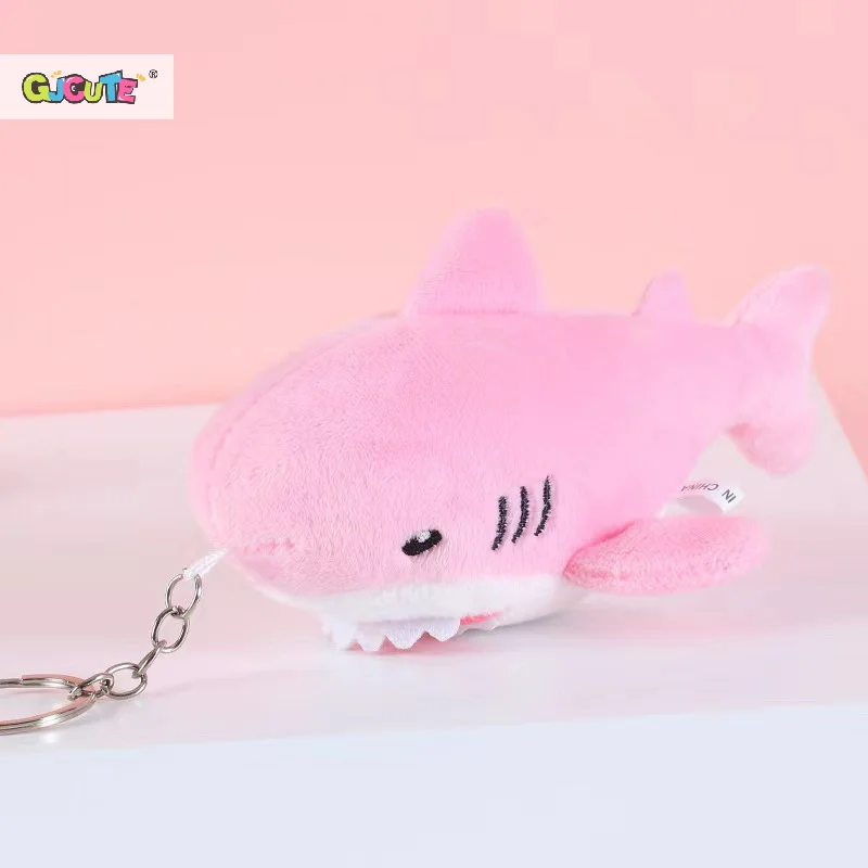 1Pcs Creative Funny Cute Little Shark Keychain Plush Doll Pendant Couple Girl Bag Decoration Birthday Gift