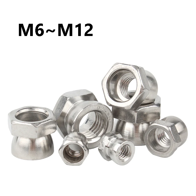 1~10Pcs 304 Stainless Steel Break Off Shear Nut M6 M8 M10 M12 Tamper Resistant Anti Theft Security Nuts