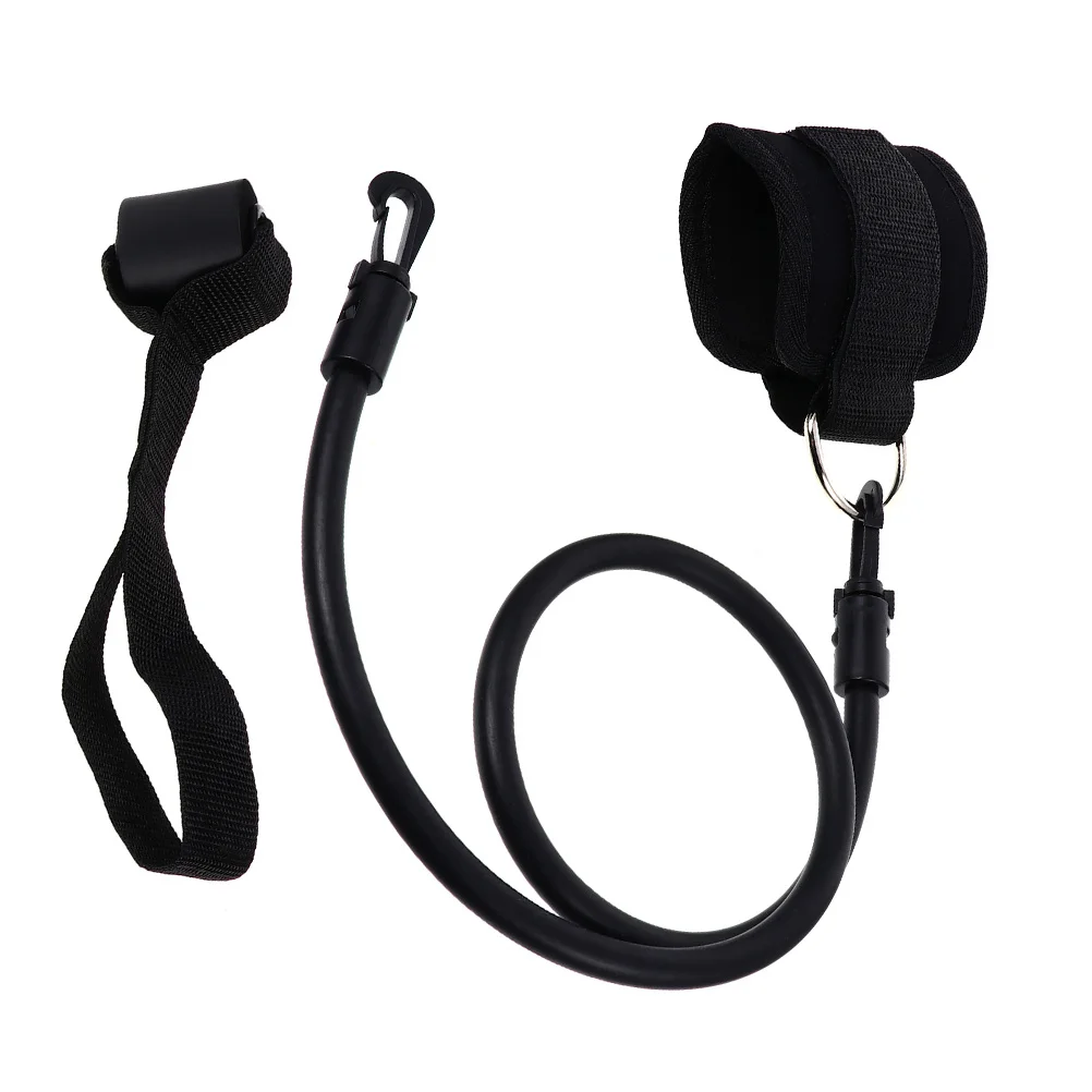 

1 Set Resistance Band Ankle Buckles Premium Rubber Nylon Fitness Rope Accessory For Leg Hip Training Tension Rope Door Fitting