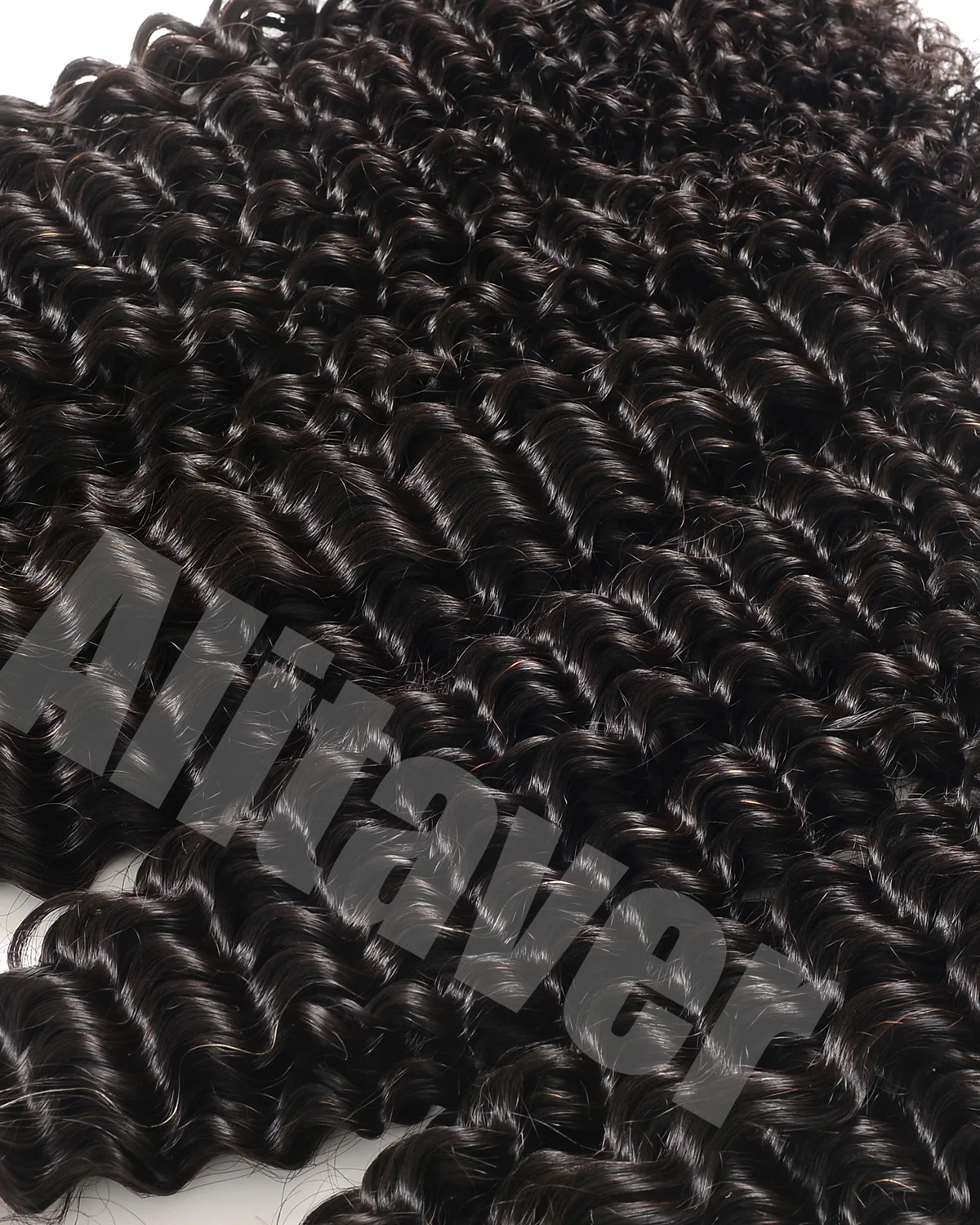 Unbehandelte Rohhaar-Bündel im Angebot: Kinky Curly Haarbündel und Weave Tissage aus Echthaar, Indische Haarweave-Bündel im Ausverkauf – Detail 6
