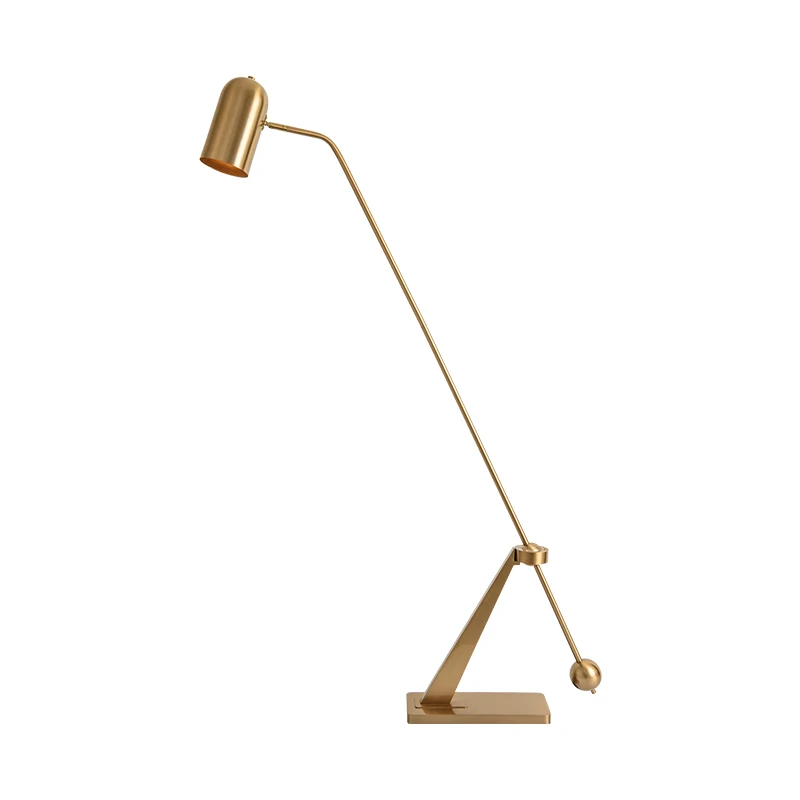 Imagem -05 - Luxo Gold Brass Color Metal Floor Lamp Grande House Villa Modern Living Room Beside Decoração Projetado Stand Lamp