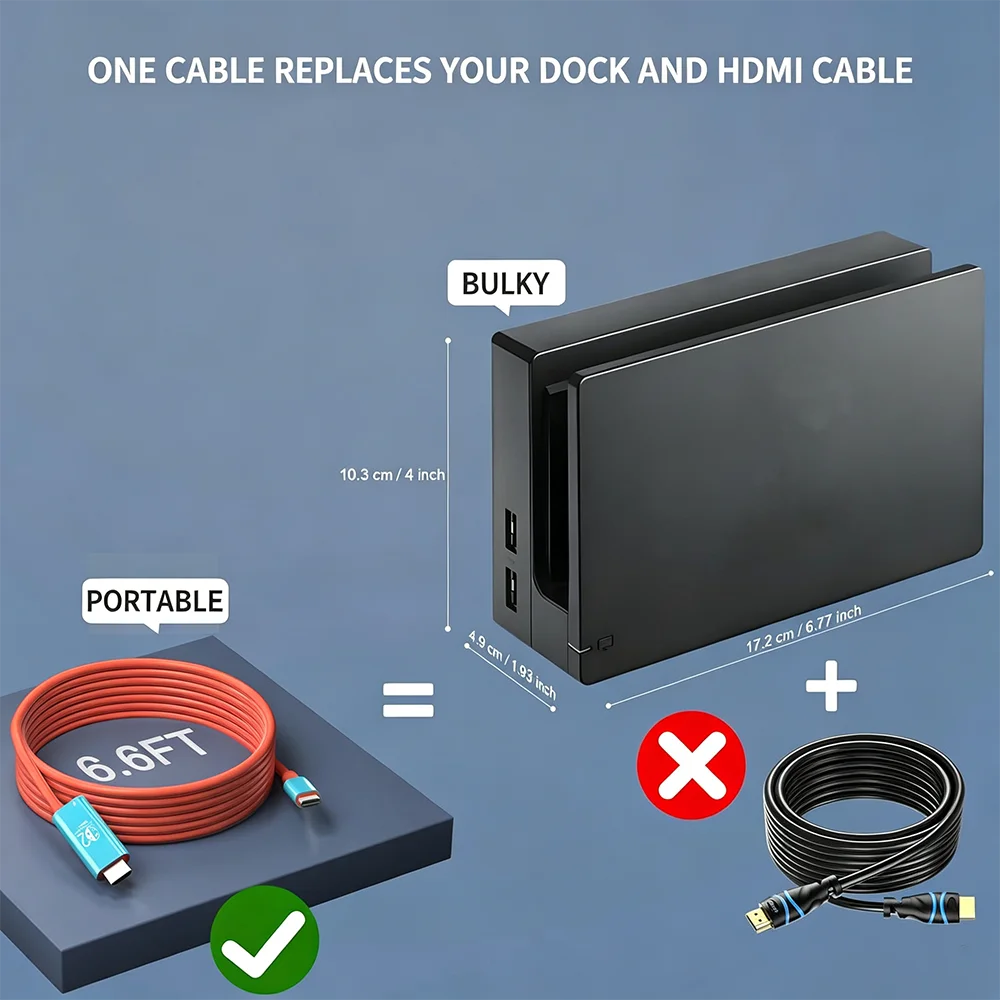 Kabel HDMI 2M 4K 60Hz Switch 2 - Home Cinema Usb ulasan dan harga