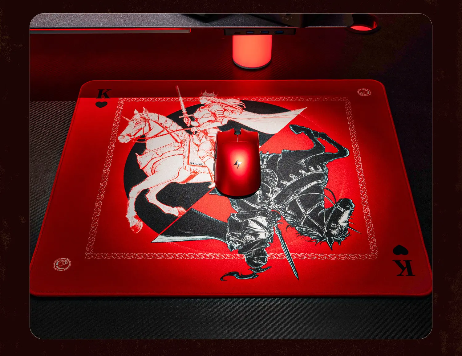 Original ATK Mauspads Warhorse Battle Riding Mauspad Original-Illustration E-Sports FPS-Spiel Büro Fearless Contract Delta – Detail 14