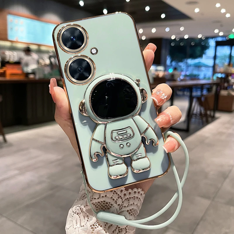 Electroplated Astronaut Shockproof Soft TPU Kickstand Case for Huawei Nova 11i Nova11 11Pro 11 Pro Ultra 11Ultra