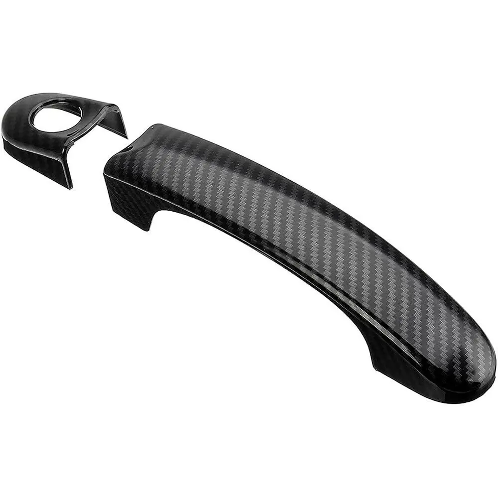 For VW Transporter T5 T6 Caddy 2003 - 15 Accessories Door Handle Cover Trim Handles Covers Plastic Imitation Carbon Fiber