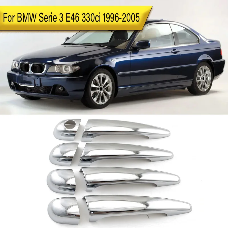 

For BMW Serie 3 E46 330ci 1996-2005 Electroplat Door Handle Cover Decorative Trim Pieces ABS Decorative Stickers