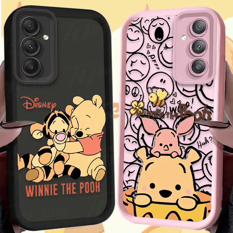 Winnie the Pooh Soft Case for Samsung Galaxy A55 A35 A25 A15 A05 A05S 5G A24 A13 A23 A12 A22 A32 A52 A52S A71 A72 A51 4G Cover