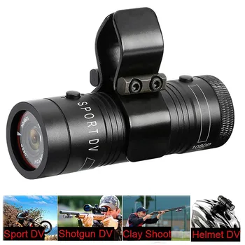 1080P Outdoor Action Camera Motorcycle Bike Helmet Camera Mini Camera Sports DV Video Recorder Action Cam with Gun Mount