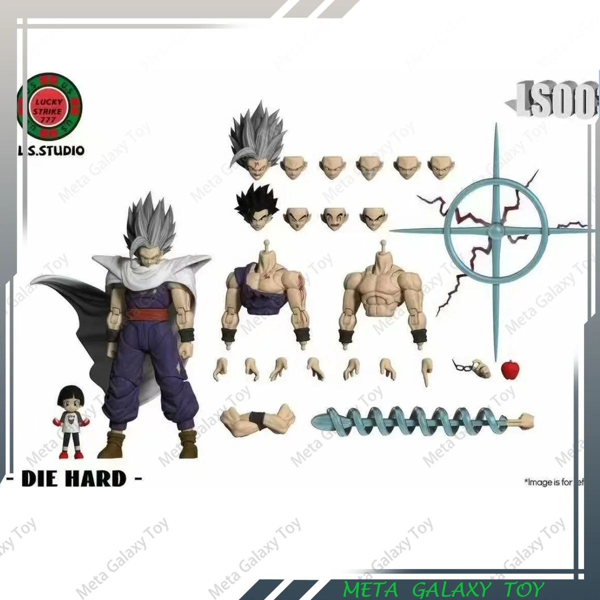 

NEW LS STUDIO LS002 Son Gohan Action Figure Dragon Ball Shf Anime Figure Son Goku Head Accessories Kit Model Custom Toys Gifts