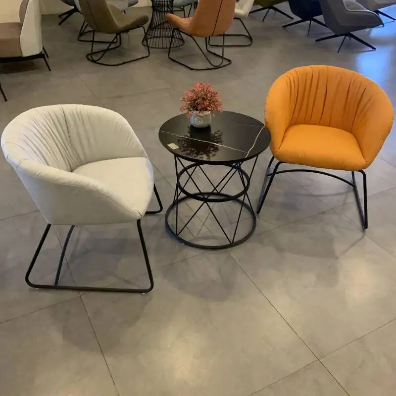 Bar Dining Stool Room Restaurant Chair Vanity Fashion Soft Cafe Armchair Leisure Office Bedroom Muebles Kitchen Furniture OA50DC