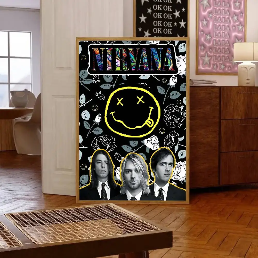 Hot N-Nirvana-K-Kurt Cobain Poster Print A5 A4 A3 A2 Wall Art