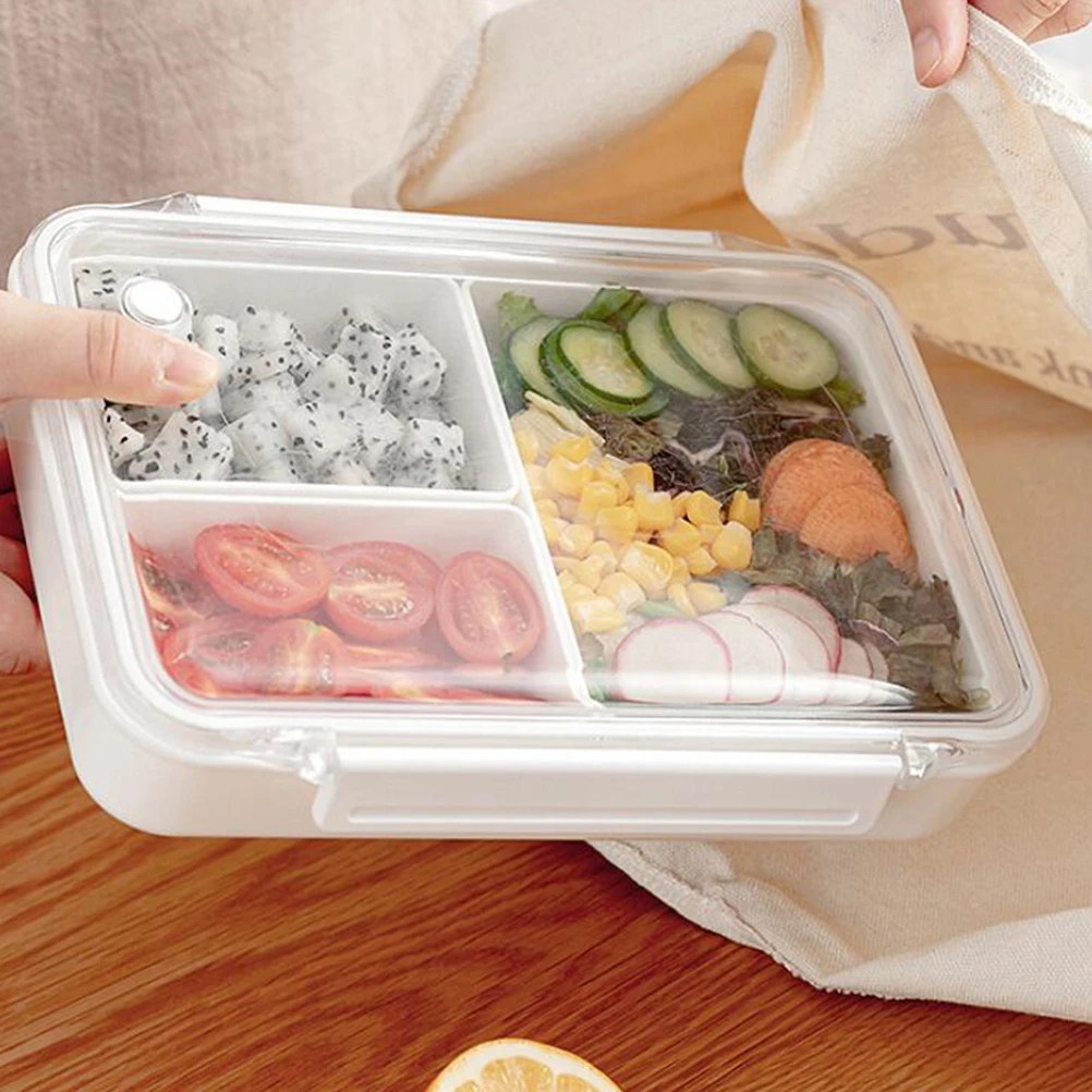

Microwaveable Lunch 950ml for Kids School Food Containers Portable Snack Box PP Easy Clean Fruit Container