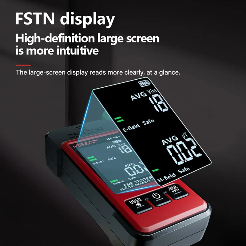 NF-601 Professional เครื่องตรวจจับรังสีนิวเคลียร์ Geiger Counter Meter กัมมันตภาพรังสี Ray รังสีแม่เหล็กไฟฟ้าเครื่องทดสอบ Dosimeter