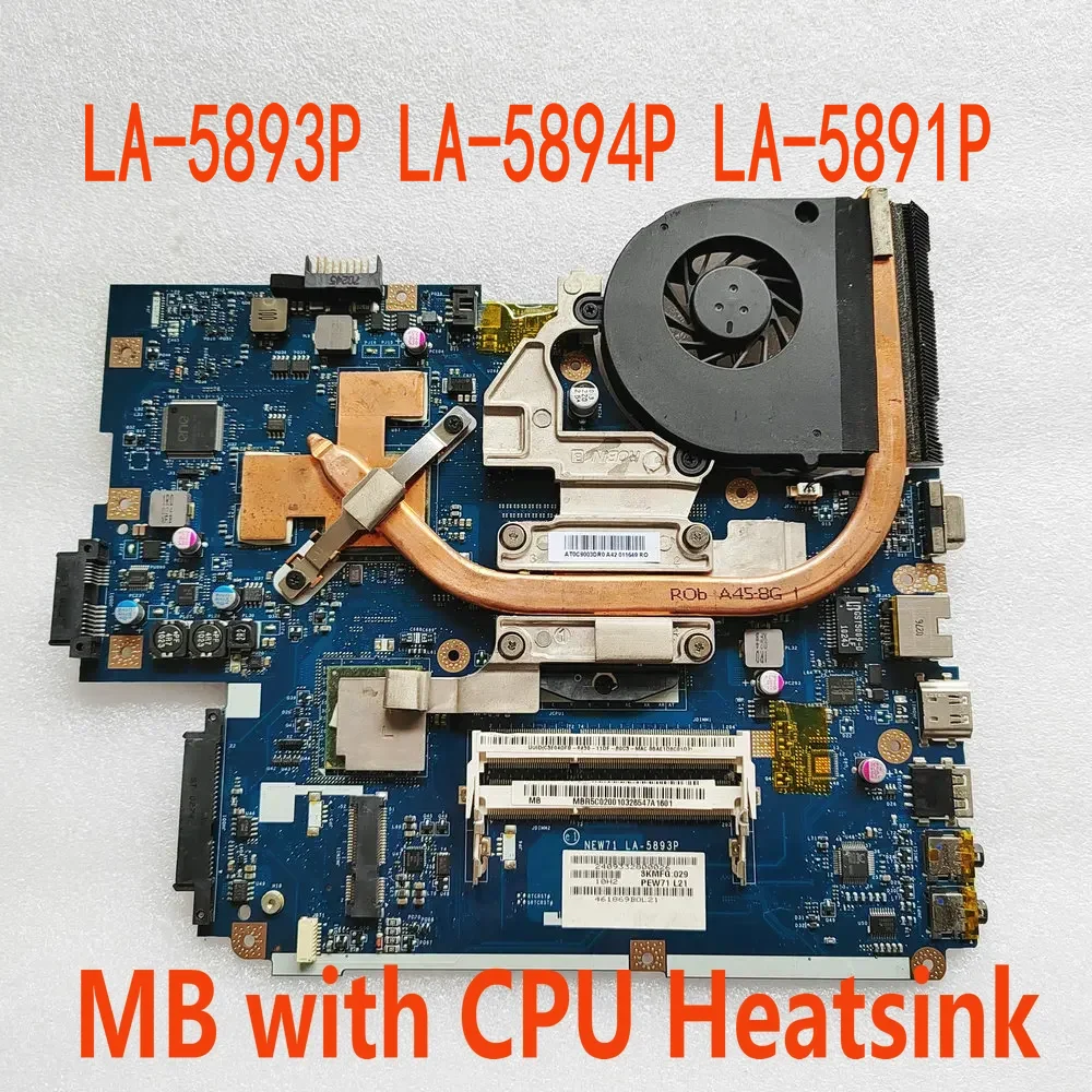 LA-5893P LA-5894P LA-5891P for Acer 5740G 5742G 5741G motherboard+I3+heat sink can replace LA-5911P LA-5912P  Aspire 5551 5552G