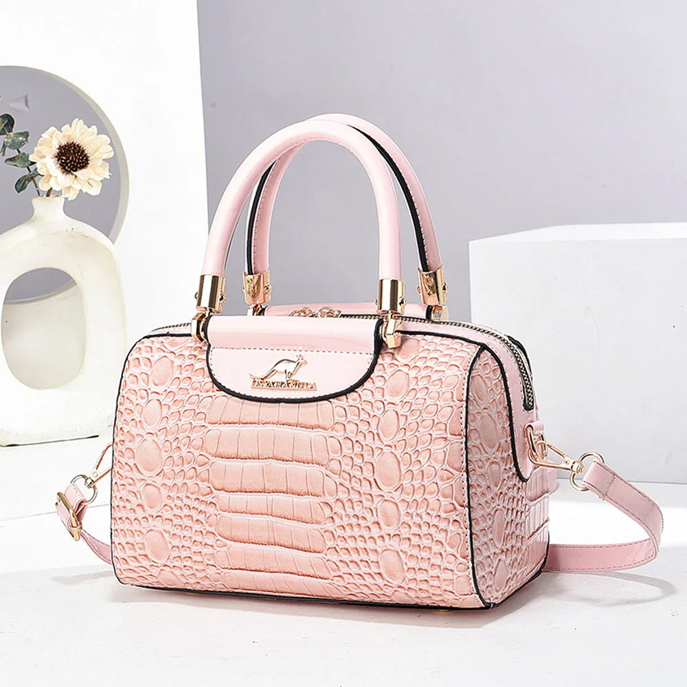 

Outgoing Single Shoulder Bag Women Crocodile Top-handle Bags Female Shopping Purse Handbag PU Leather Waterproof Four season Bag