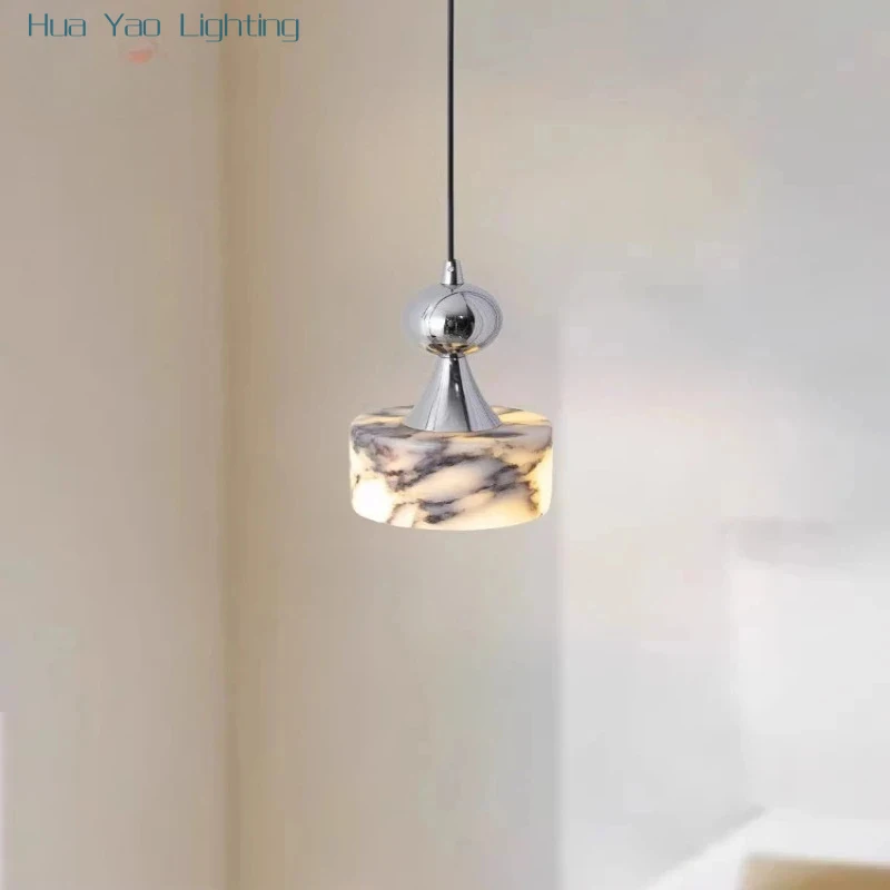 Luxury Elegant LED Marble Pendant Light For Living Room Bedroom Dining Room Kitchen Office Bar  Hanging Lamp With Modern Design