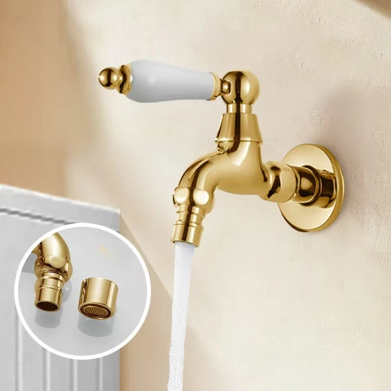 All-copper washing machine faucet, single-cooling 4-minute quick-opening mop sink faucet connector, household faucet