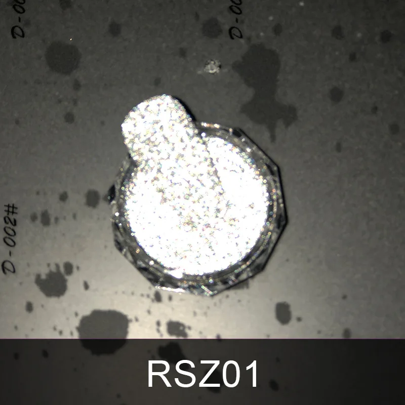 1Pc Reflective Nail Glitter Powder Crystal Rhinestones Sequins Chrome Pigment Dust Iridescent Glass Micro Drill Nail Powder 4