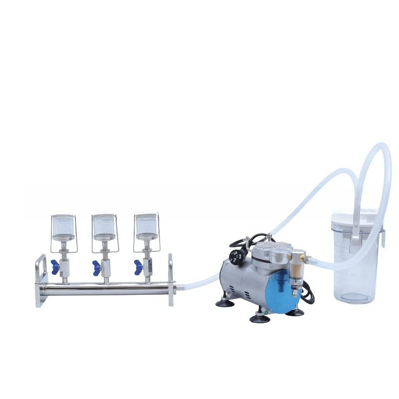 Stainless steel bracket is suitable for membrane filter with graduated 100ml drug test filter cup glass body 316L