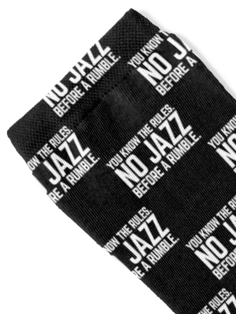 NO JAZZ BEFORE A RUMBLE Socks cotton Rugby warm winter anti-slip Ladies Socks Men's