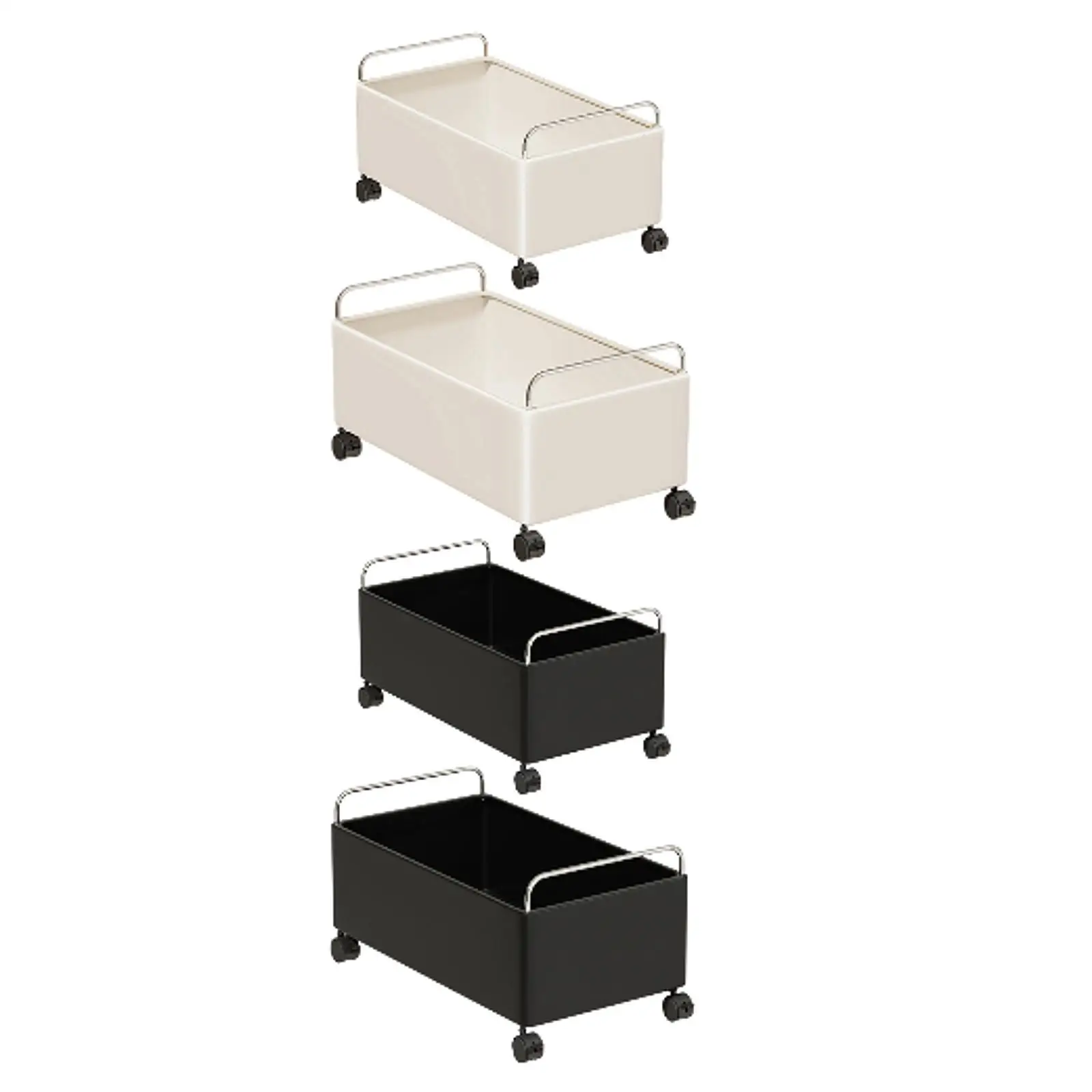 

Rolling Cart Under Desk Storage Cart Practical Large Capacity Mobile for Kitchen Kids Room Study Room Bedroom Household