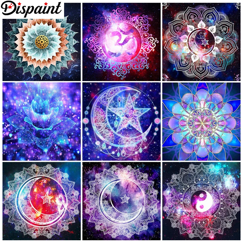 Алмазная живопись Dispaint, полноразмерная/круглая 5D Вышивка «Мандариновый пейзаж», предметы вышивки крестиком