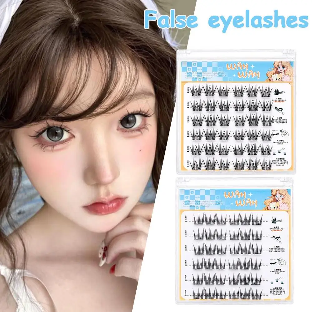

Бесклеевые сегментированные ресницы для наращивания пушистых керлинговых ресниц, самоклеящиеся кластеры для ресниц, косметика для ежедневного использования