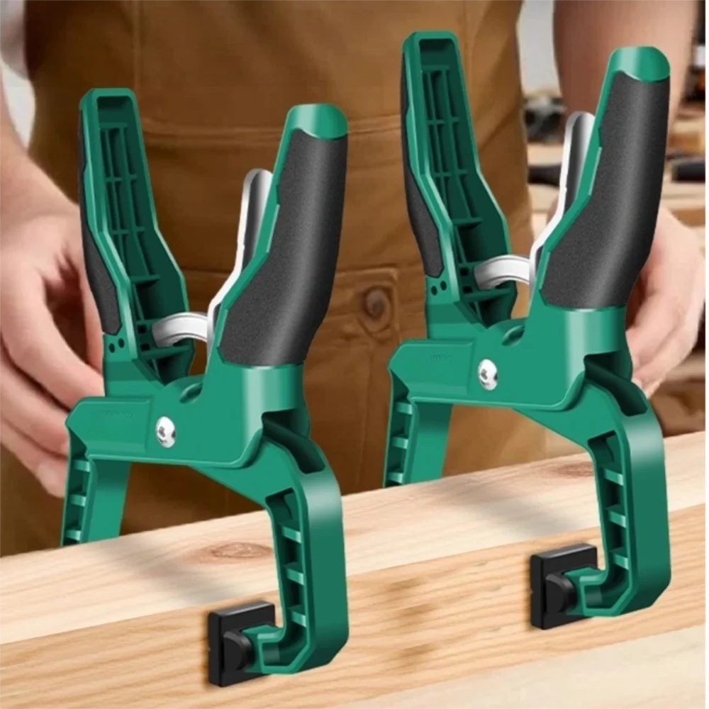 Portable Plastic Quick Clamp Spring Clamps Multi-Purpose Heavy Duty Locking Pliers Non-slip Handle Fixing Tools Woodworking