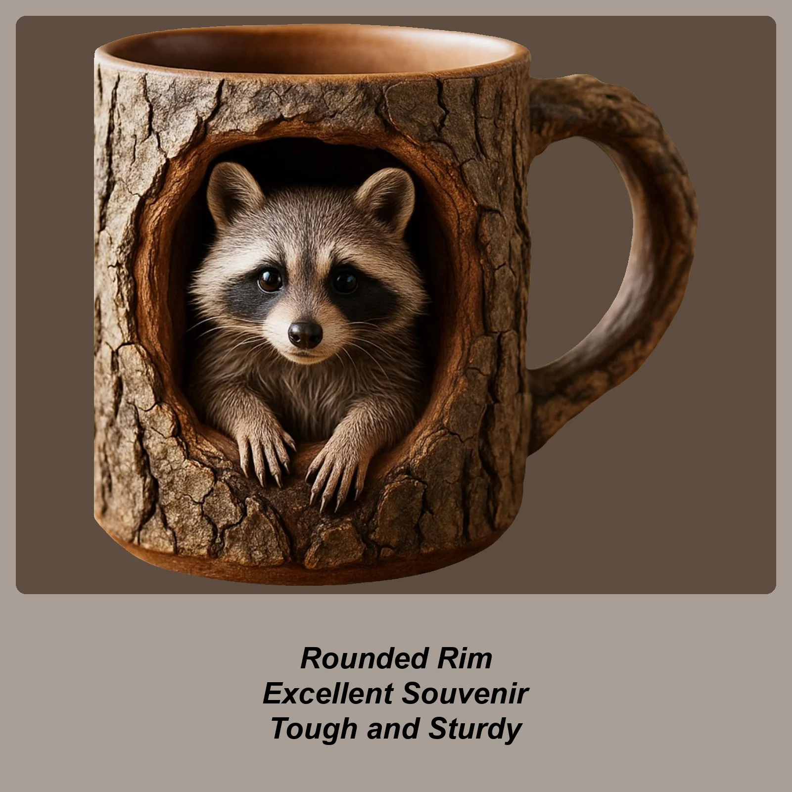 

3D Coffee Cup 11 Oz Tree Hole Animal Drinking Mug Drink Cups For Men Women Morning Routine Relaxing Moments Birthday Party