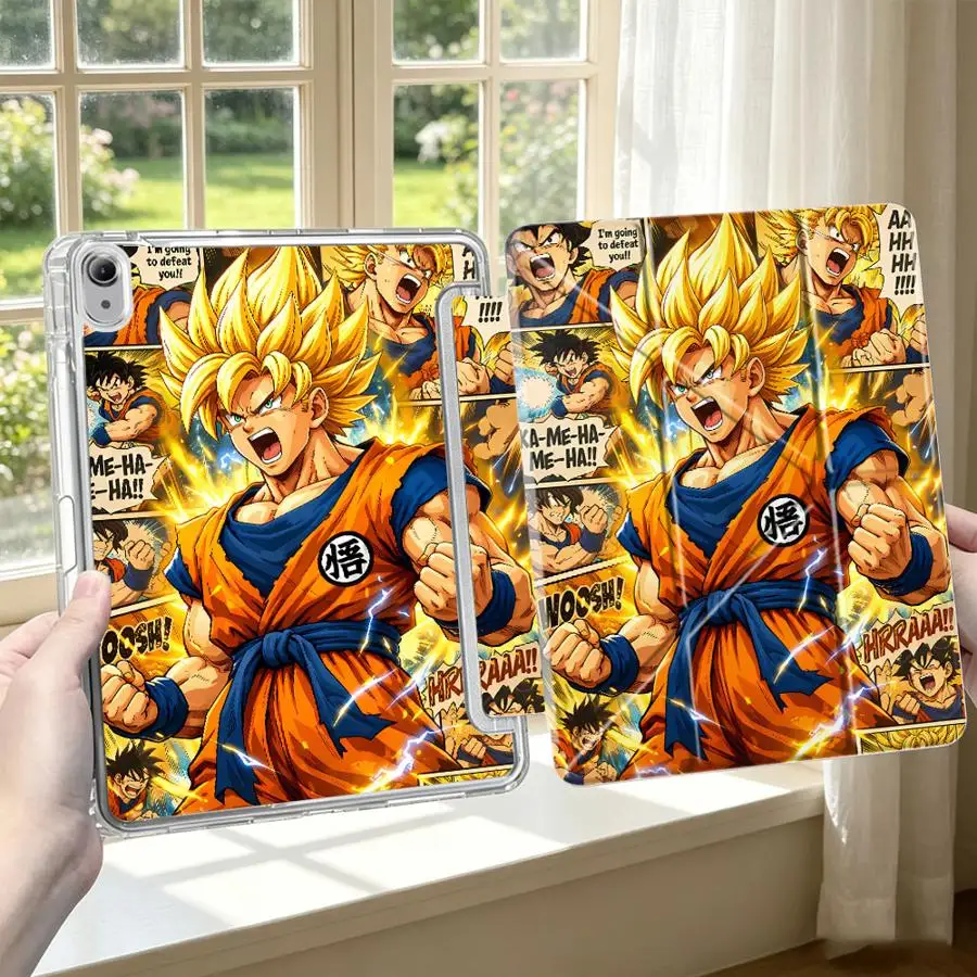 Tablet Case For Samsung Galaxy Tab A11 A8 S8 A9 Plus S9 Plus S10 Lite S7 FE With Pen Slot Cover Anime DragonS BallS