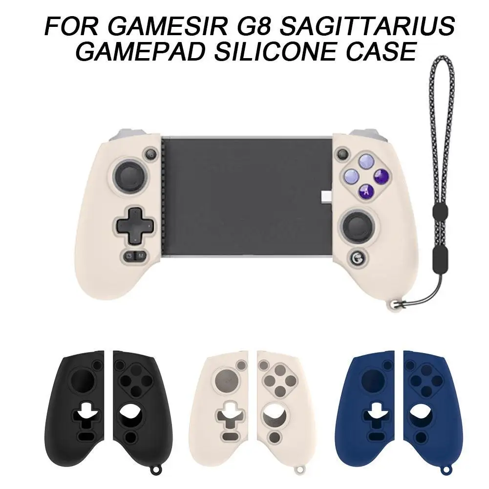 Silicone capa protetora para GameSir G8, Sagitário Game Controller, Drop-Proof, impermeável, Shell Cor sólida