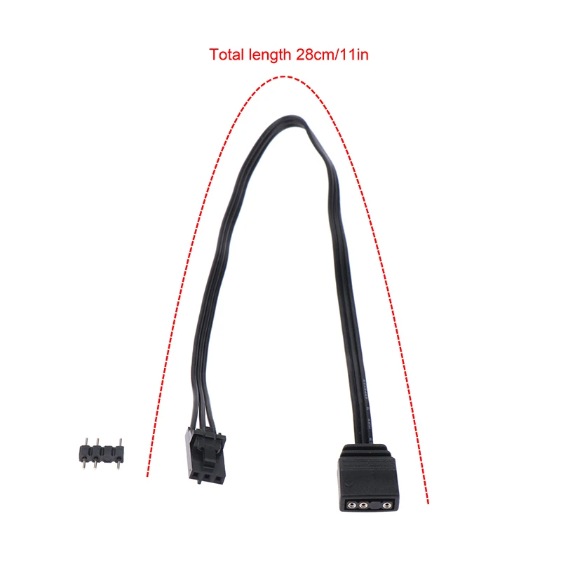 Adapter Cable For RGB To Standard ARGB 4Pin 3Pin Adapter Connector Pirate Ship Controller Adapter Line QL LL120 ICUE