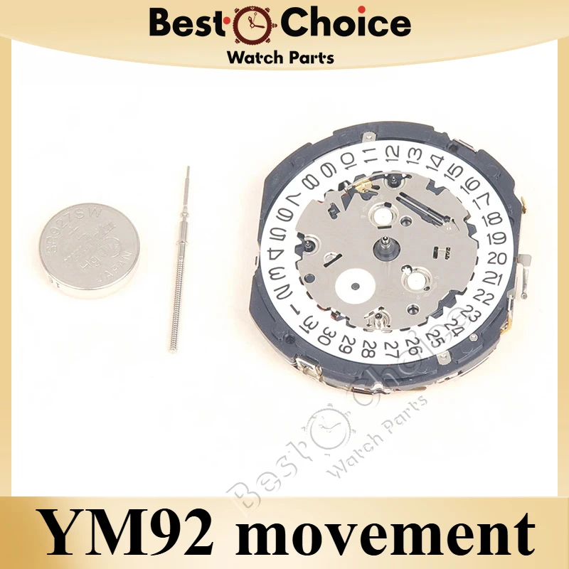 YM92 movement japan EPSON YM92A movement small hands at 6.9.12 Analog Quartz 12''' Center second Chronograph Movement