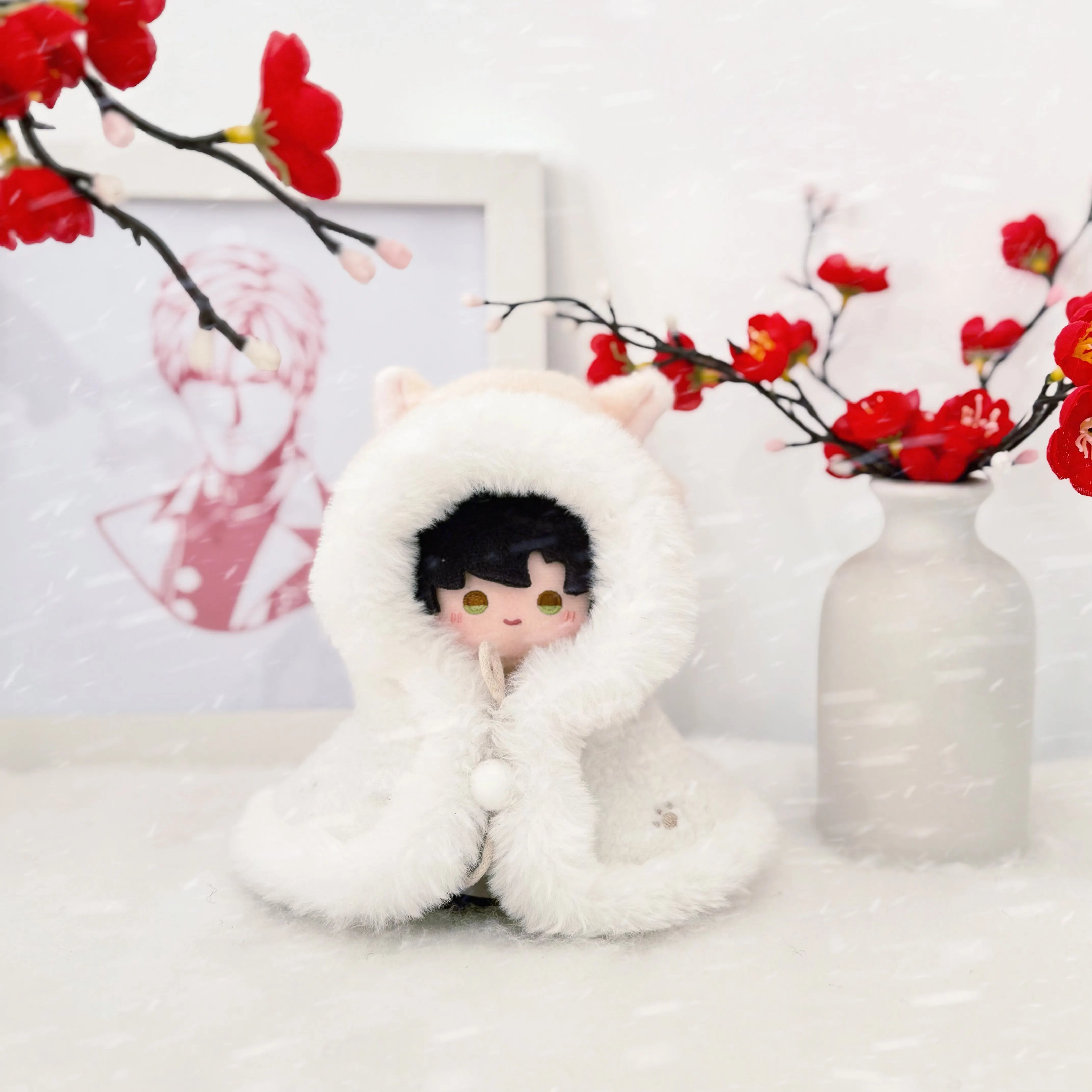 In Stock 10cm Doll Clothes Love and Deepspace Ear Tail  Sylus Xavier Rafayel Cloak Suit Stuffed Plushies Doll Accessories Anime