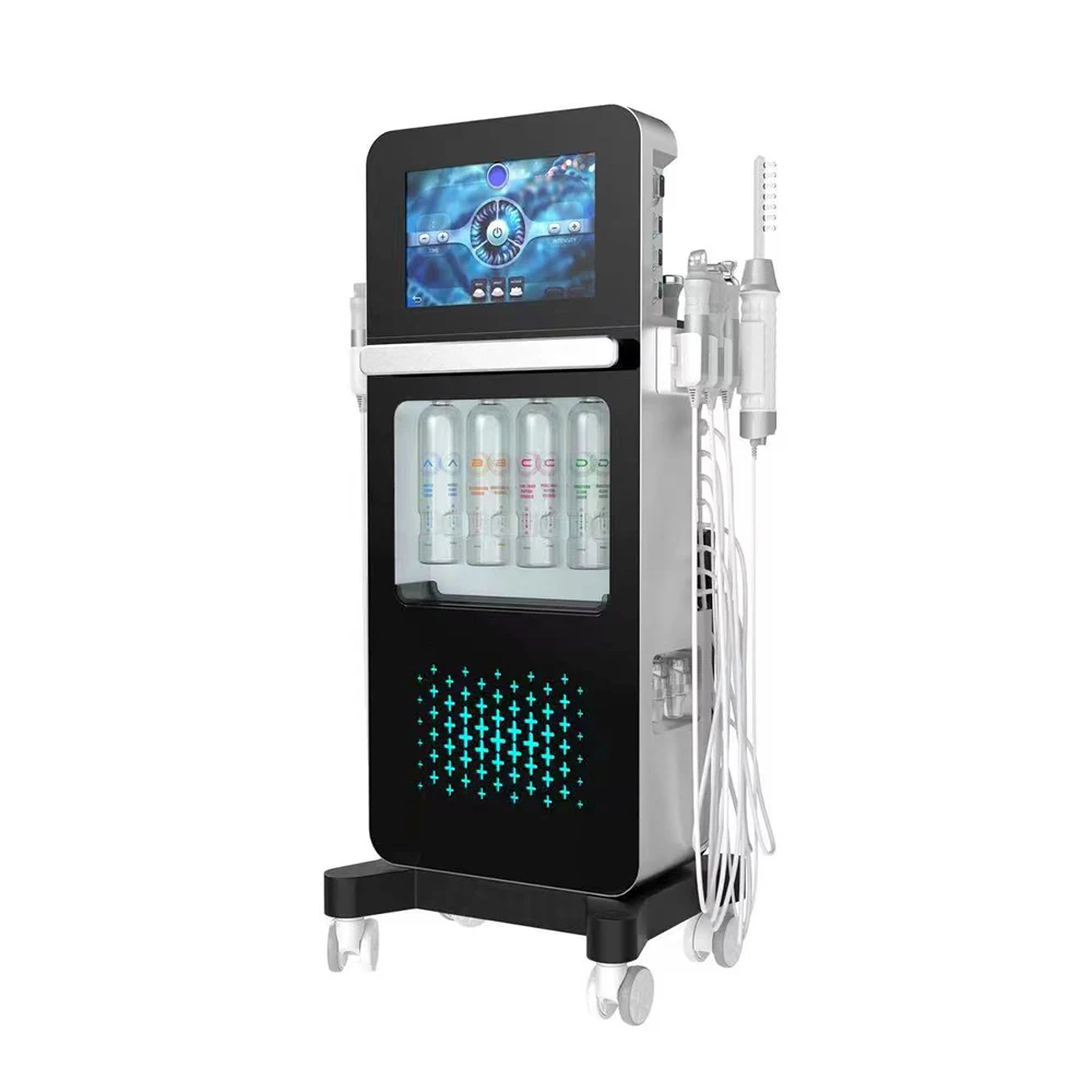 

Вертикальный многофункциональный аппарат 8-в-1 для глубокой очистки лица от черных точек и увлажнения кожи (Hydra Beauty)