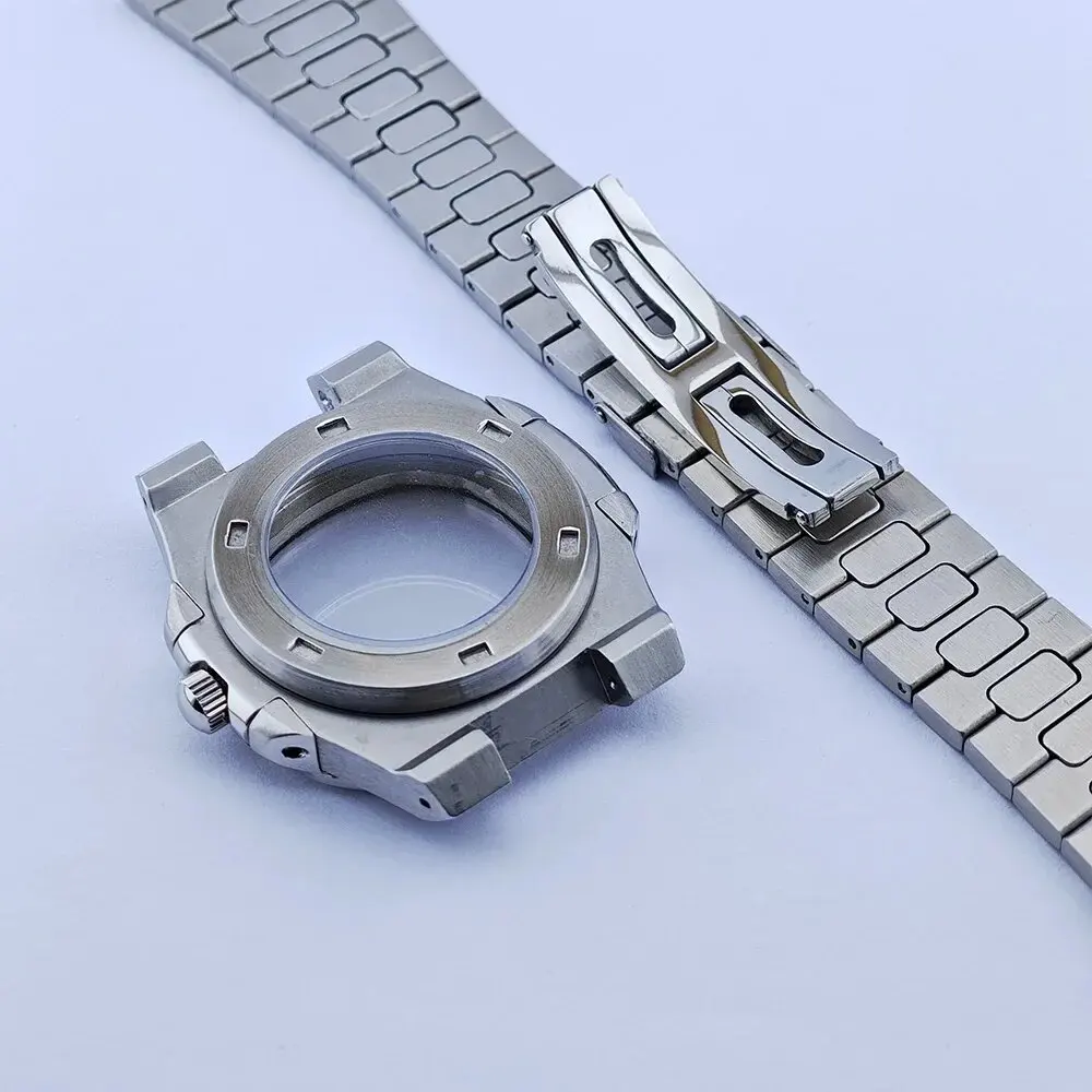 41mm nh35 Case Watch Cases Watch Parts Sapphire Crystal Glass For Nautilus Watch Case NH35/38/70 Movement Waterproof