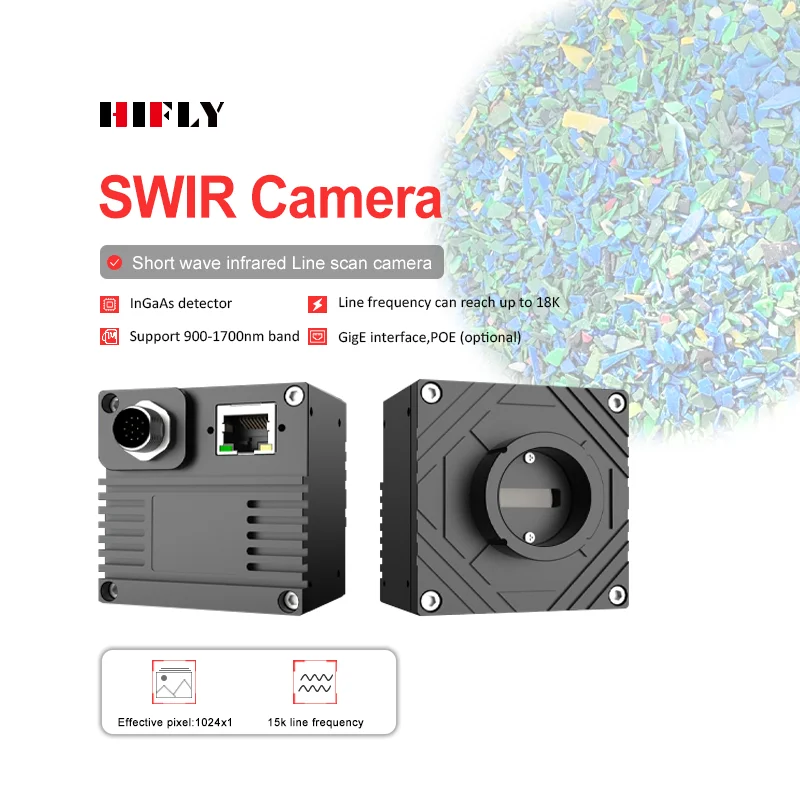 Economical High Precision InGaAs 1024x1 15KHz SWIR Short Wave Infrared Line Scan Camera With Fan