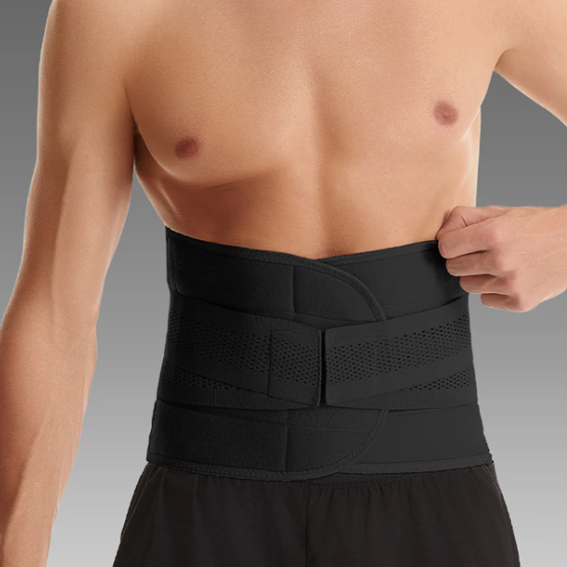 Universal Adjustable Back Braces Waist Belt Lower Pain Relief Breathable Anti-Skid Spine Lumbar Support Trimmer Fitness