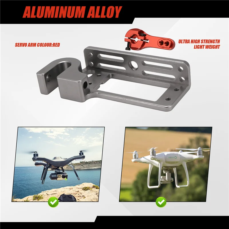Gut gemacht-Servo Parabolische Schalter Gerät Luft Fahrzeug Wurf Gerät + 25T Servo Arm Für Fernbedienung Auto RC 25T Servo Arm