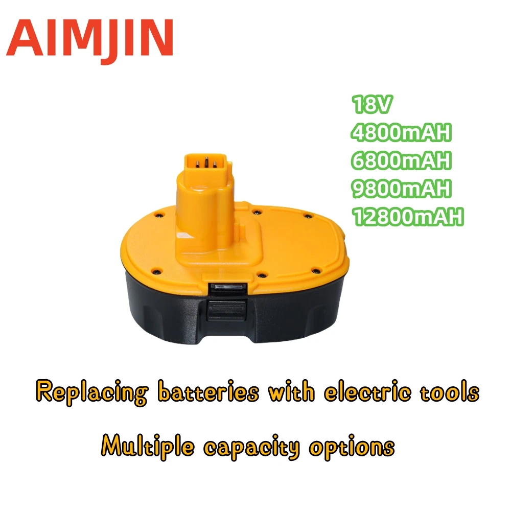 

4800mAh 6800mAh 9800mAh 12800mAh 18V Ni-MH Replacement Battery For Dewalt XRP DC9096 DC9099 DC9098 DW9099 DW9098 Cordless Power