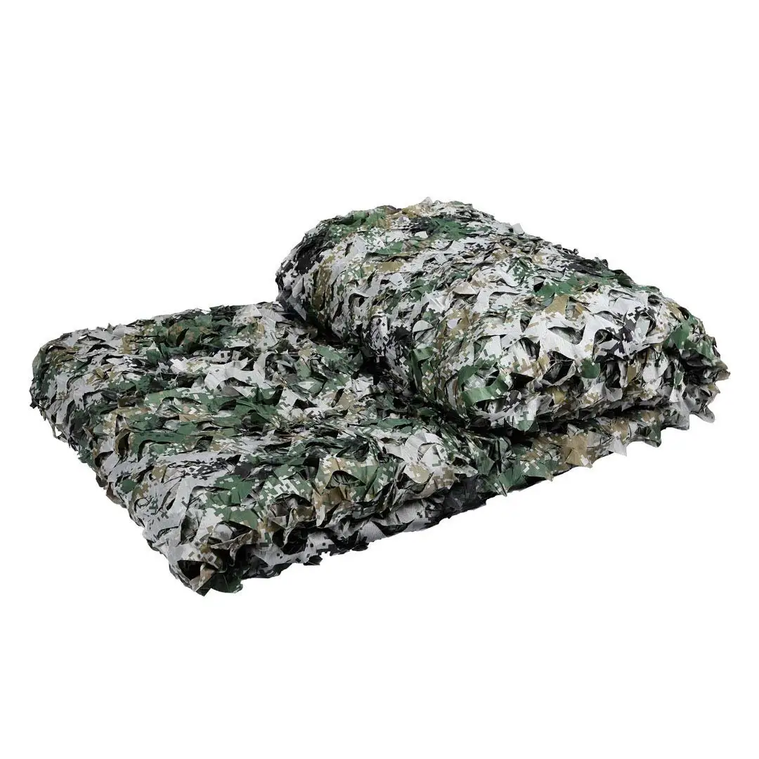 Large Camouflage Net 4m*4 5x5 6x6 7*7 8x8 10x10 Sun Shelter Shade Sail net Camo Netting Garden Tent Cover Party Awning Anti-Uv