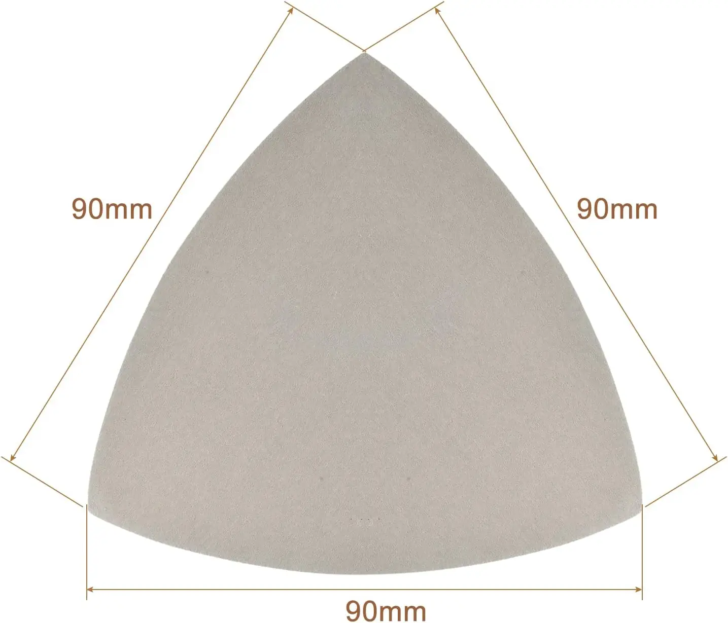 Triangle Detail Sander Sandpaper Set 2500/3000/4000 Grit 90*90*90MM 3-1/2 Inch Hook and Loop Silicon Carbide Sanding Pads 30 Pcs