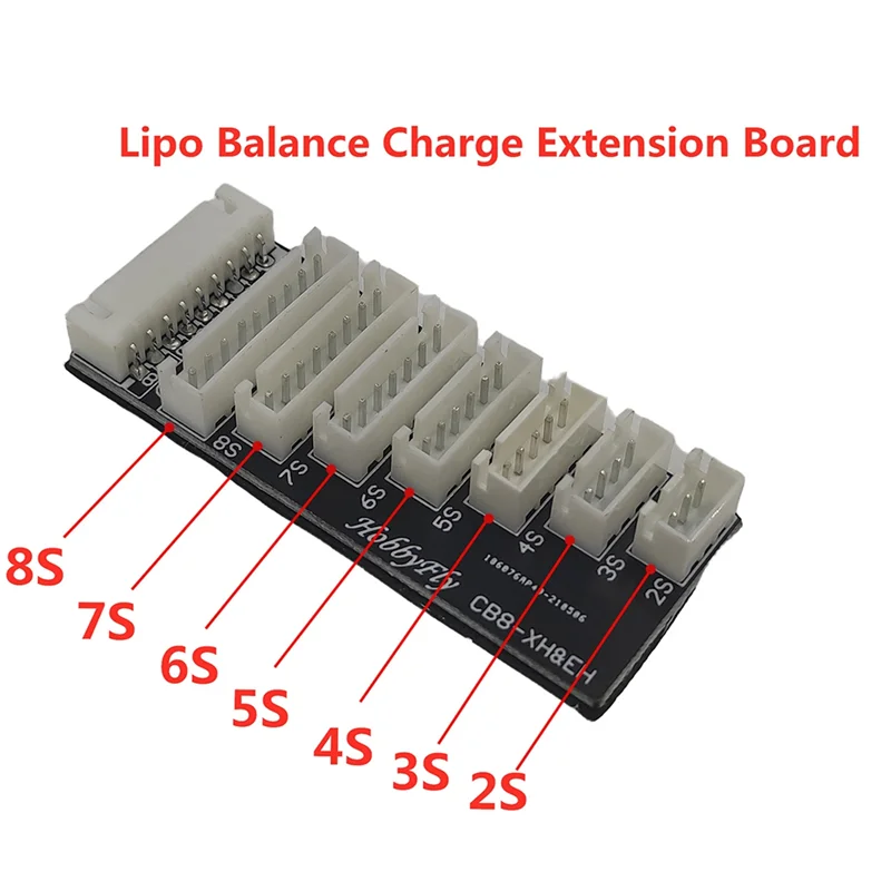 2S-8S Lithium Battery Expansion Board Parallel Charging Board XH Balanced Interface Adaptorabgi