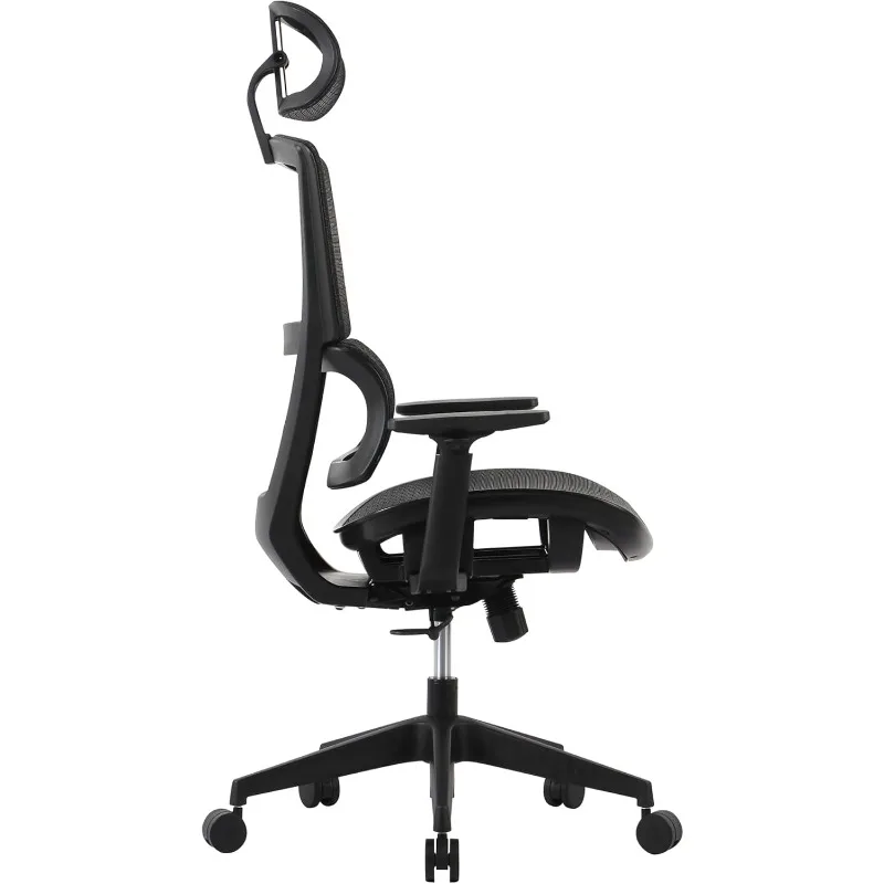 Realspace ®   Radano Mesh-Chefbürostuhl mit hoher Rückenlehne, Schwarz, BIFMA-konform