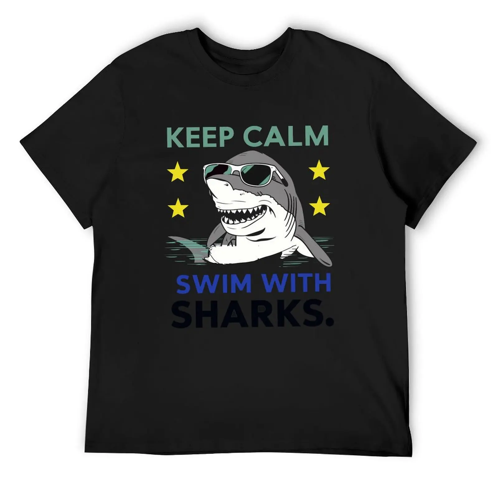 

shark T-Shirt street wear anime figures graphic shirts Man t-shirt tshirts for men