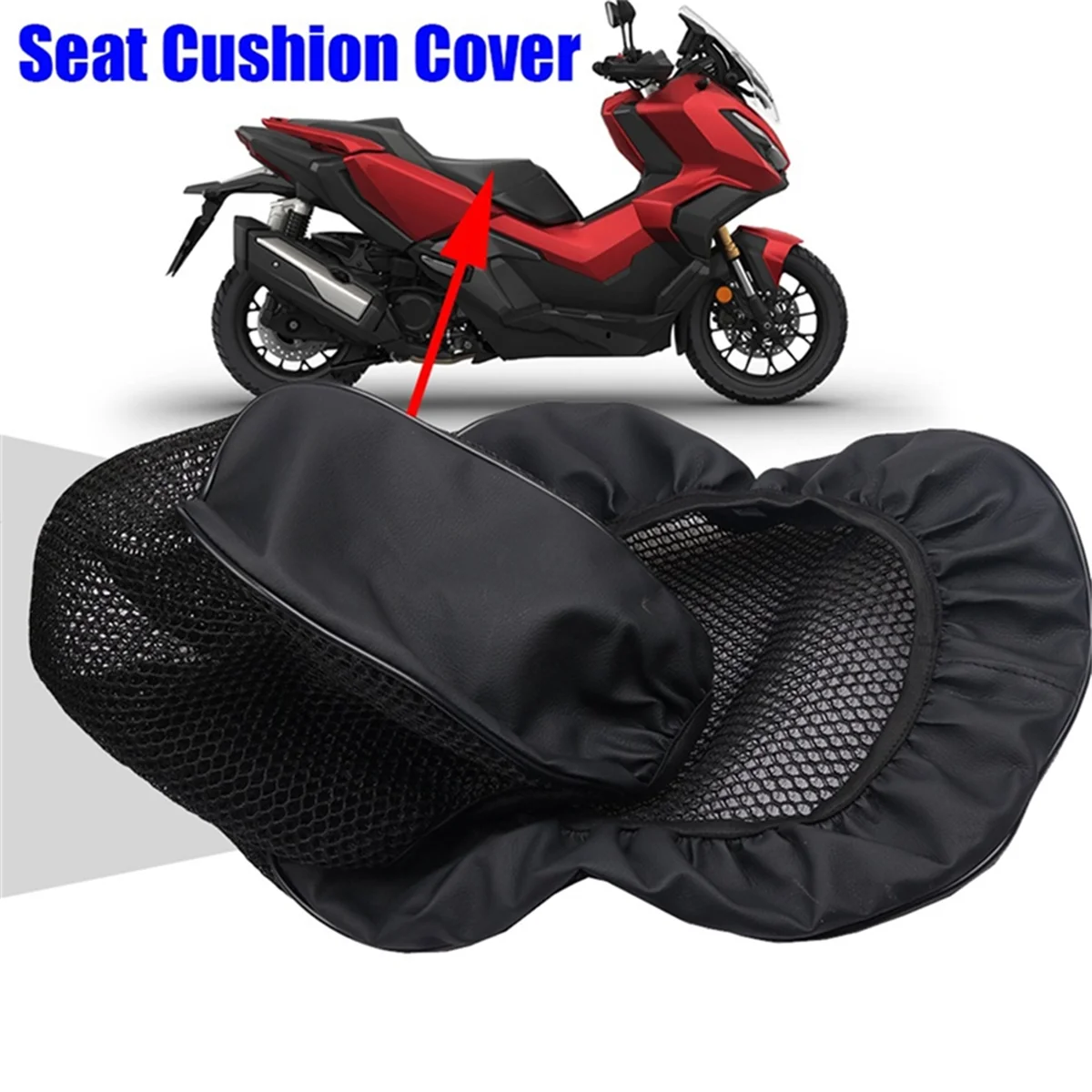 Funda de cojín de malla para asiento de motocicleta, cubierta protectora de asiento aislante para Honda ADV350 ADV 350 2022 2023