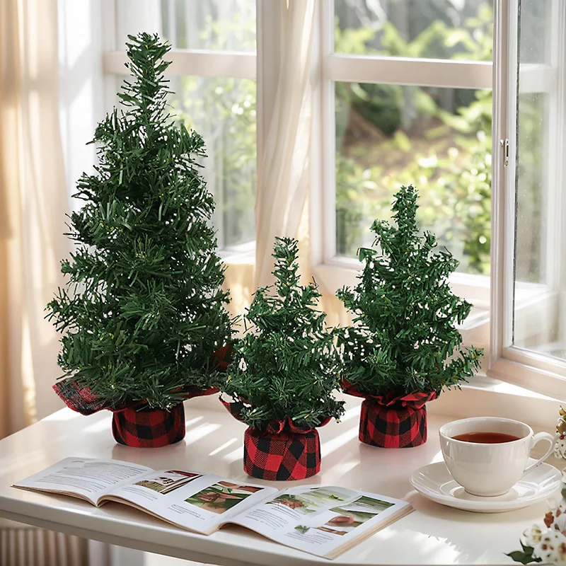 15/20/30 سنتيمتر شجرة عيد الميلاد الاصطناعية شجرة صنوبر لتقوم بها بنفسك زينة عيد الميلاد للمنزل الجدول نافيداد ناتال عيد الميلاد الحلي 2026 السنة الجديدة #4