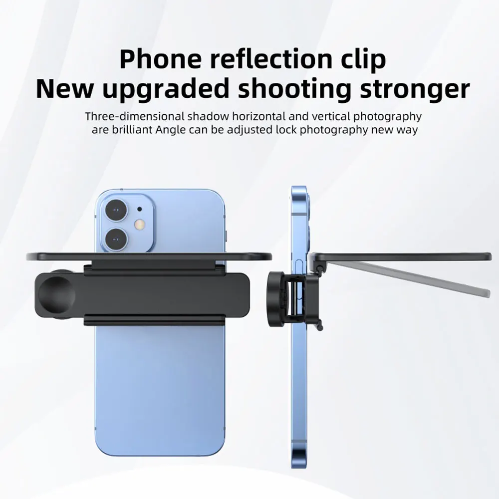 Kit clip di riflessione per specchio per fotocamera smartphone per tutti i modelli di telefoni Strumento perfetto per fotografi